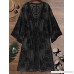 ZAFUL Embroidered Sheer Lace Tie Front Kimono Cover Up Black B07NMWN9P9